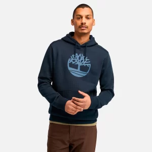 Mens Kennebec River Tree Logo Hoodie