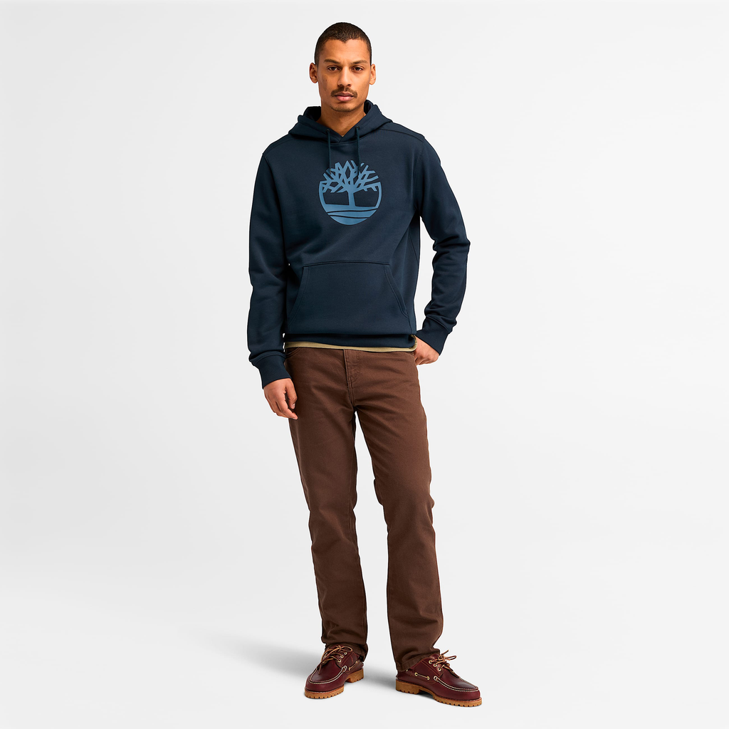Mens Kennebec River Tree Logo Hoodie - Image 2