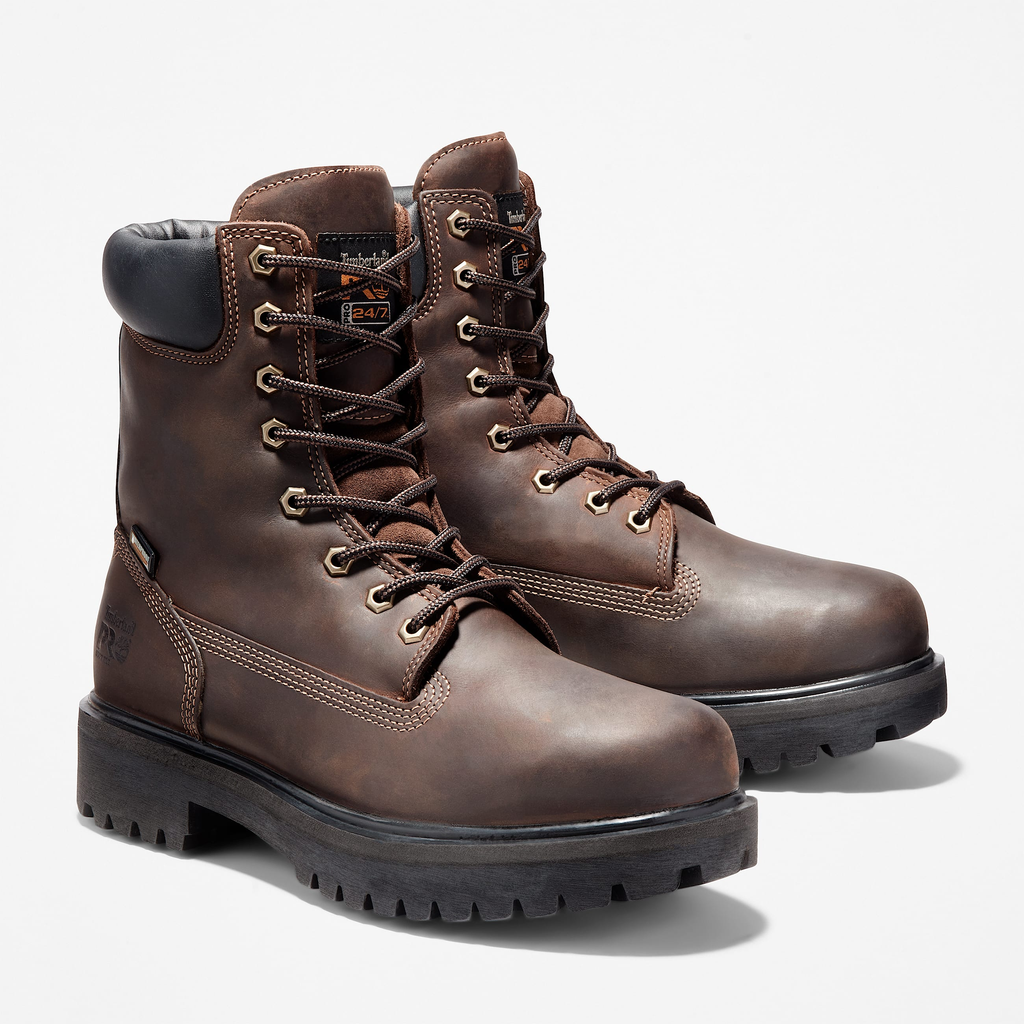 Mens Direct Attach 8" Soft Toe Waterproof Insulated Work Boot - Image 4