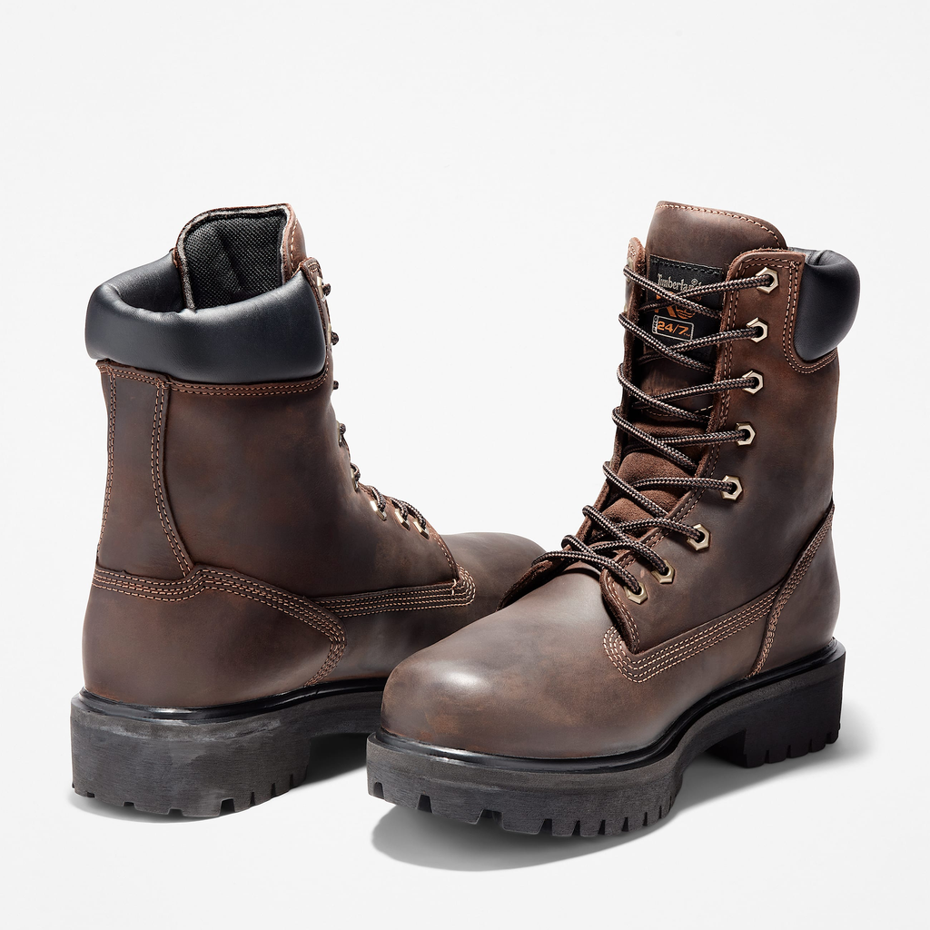 Mens Direct Attach 8" Soft Toe Waterproof Insulated Work Boot - Image 5