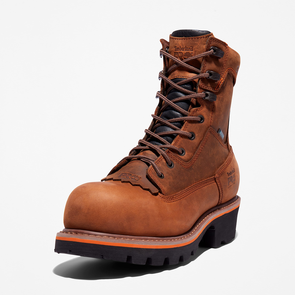 Mens Evergreen Logger Composite Toe Waterproof Work Boot - Image 8