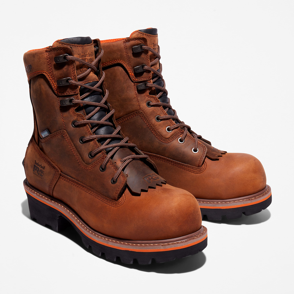 Mens Evergreen Logger Composite Toe Waterproof Work Boot - Image 4
