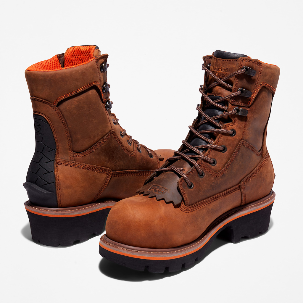 Mens Evergreen Logger Composite Toe Waterproof Work Boot - Image 5