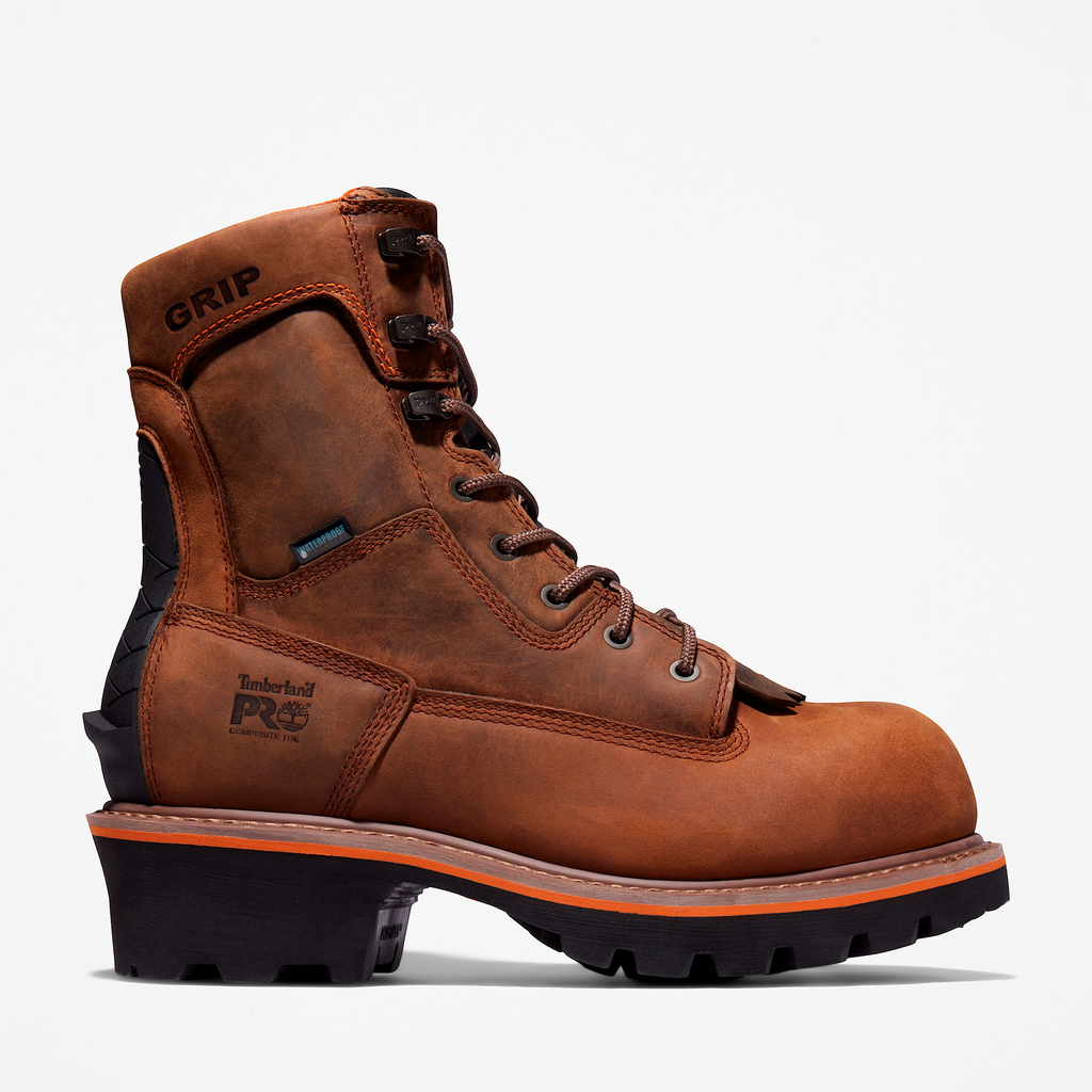 Mens Evergreen Logger Composite Toe Waterproof Work Boot