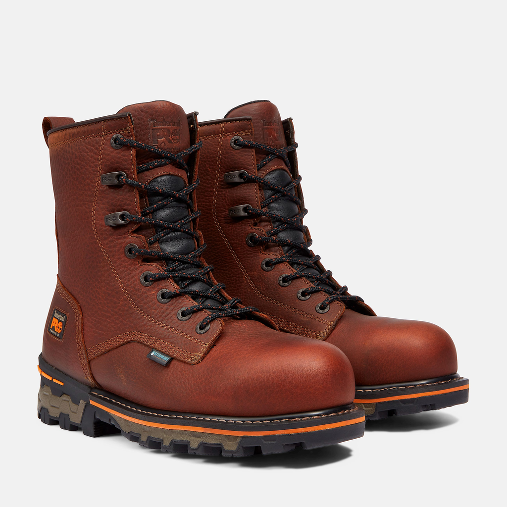 Mens Boondock 8" Composite Toe Waterproof Work Boot - Image 4