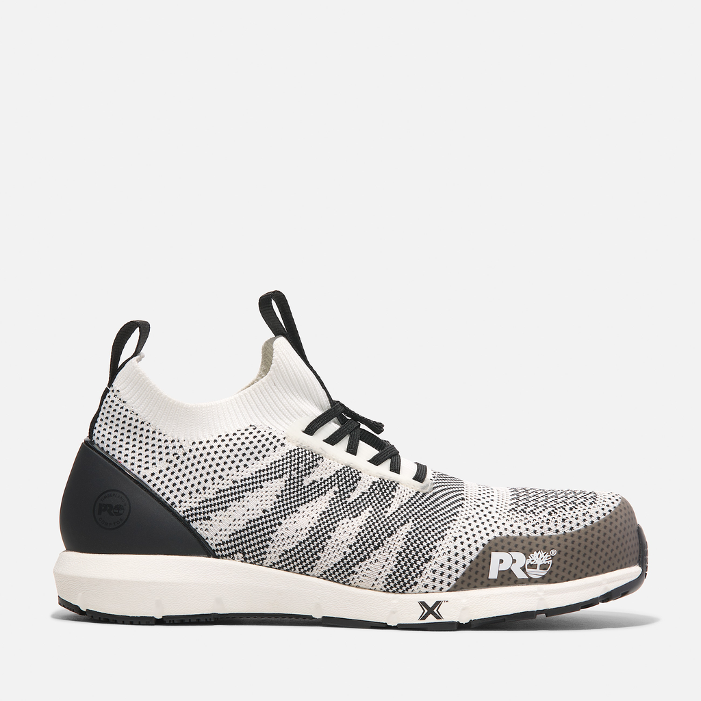 Mens Radius Knit Comp-Toe Slip-On Work Sneaker
