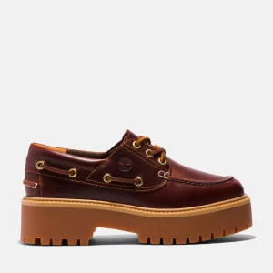 Womens Stone Street Platform Boat Shoe