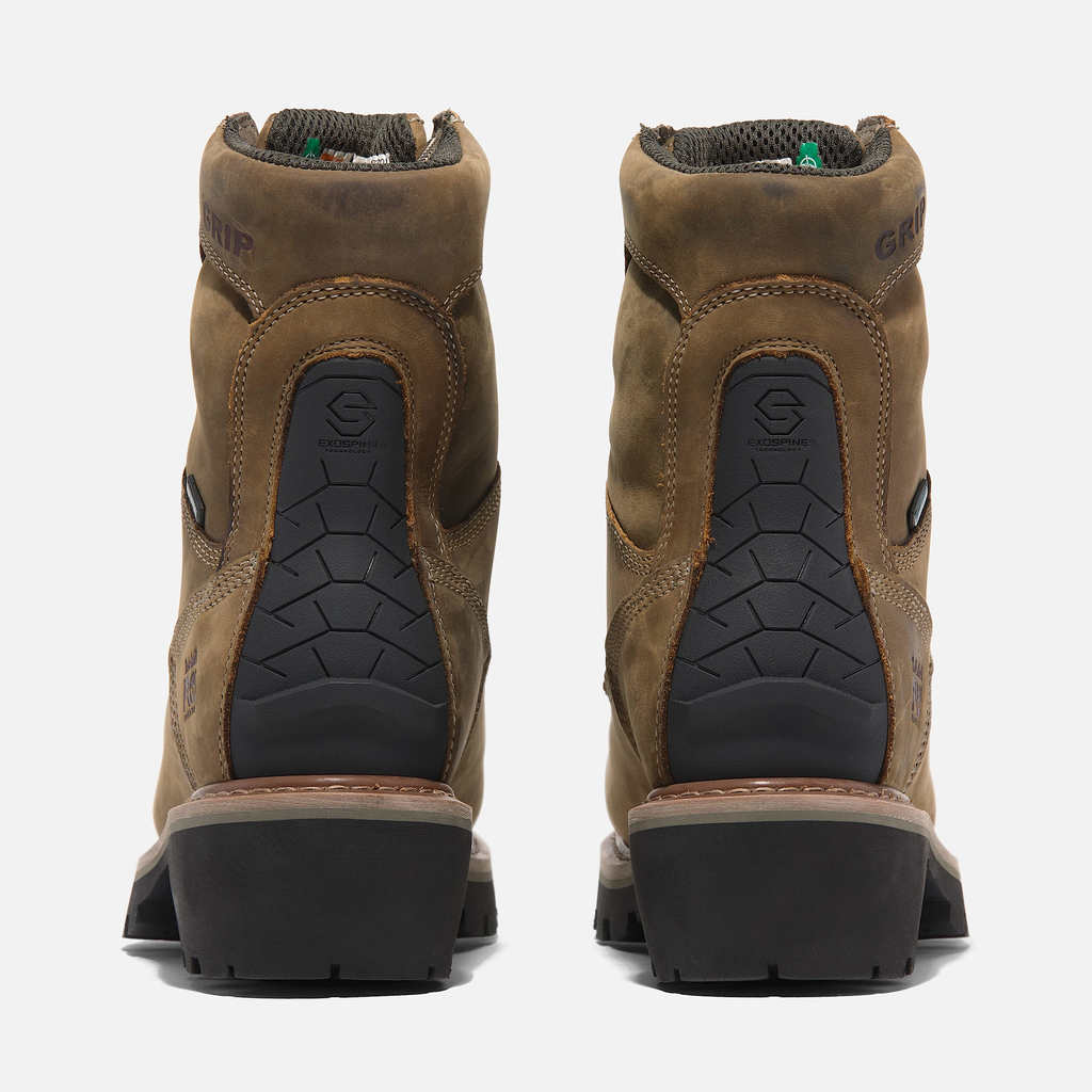 Mens Evergreen Logger Composite Toe Waterproof Work Boot - Image 5