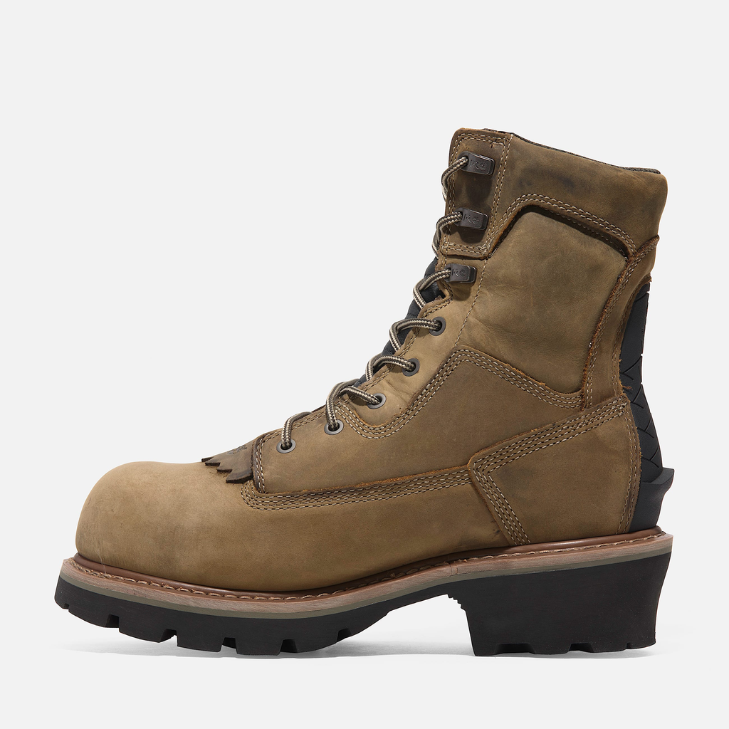 Mens Evergreen Logger Composite Toe Waterproof Work Boot - Image 6