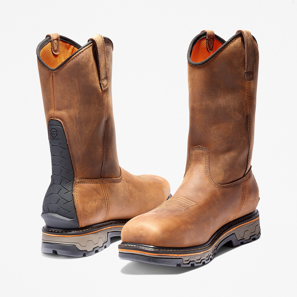 Mens True Grit Pull On Composite Toe Waterproof Work Boot - Image 5