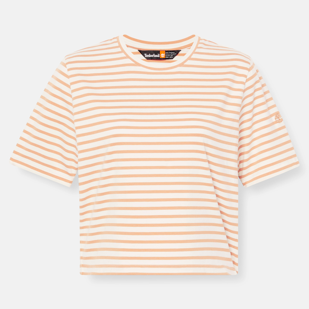 Womens Striped Short-Sleeve Baby T-Shirt - Image 5