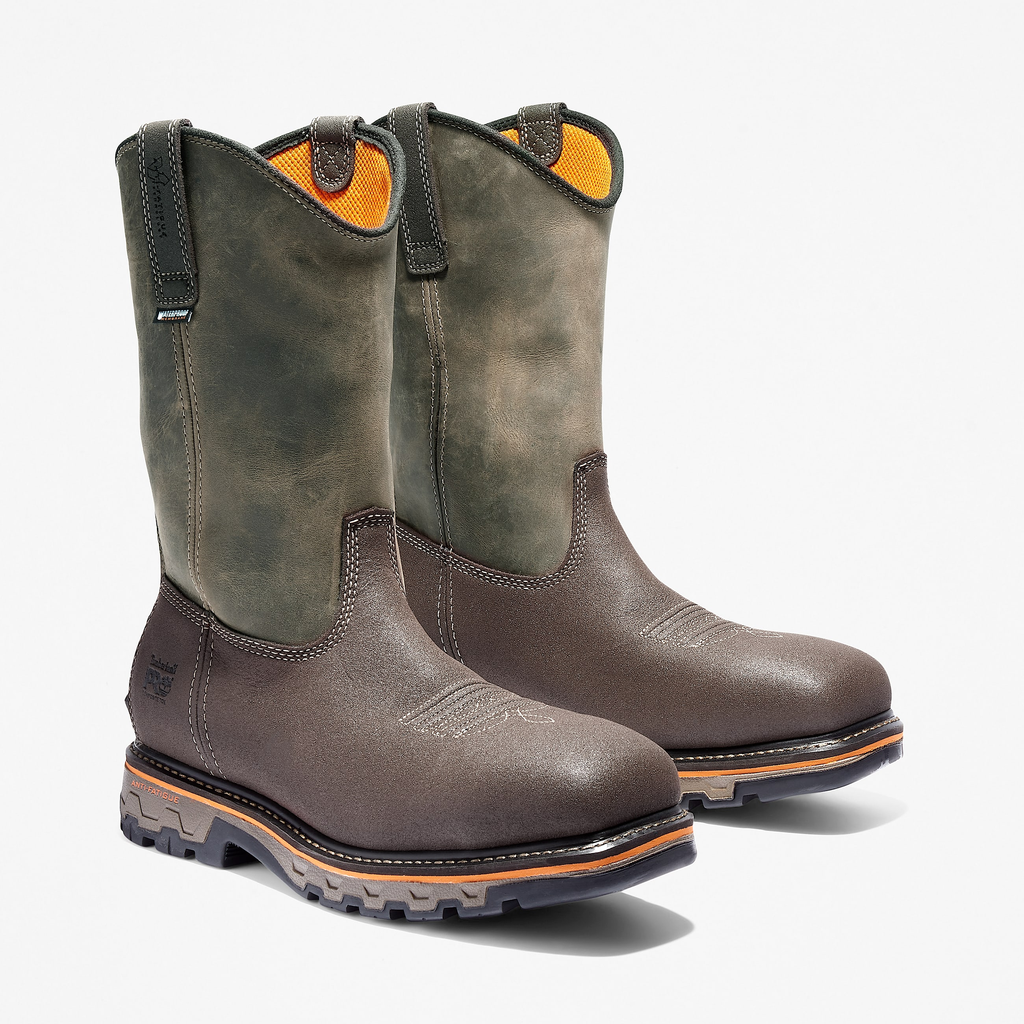 Mens True Grit Pull On Composite Toe Waterproof Work Boot - Image 4