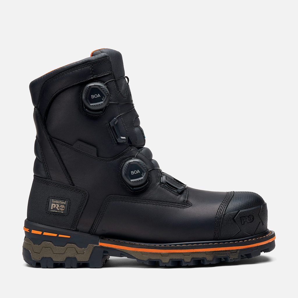 Mens Boondock Pull-On Composite Toe Waterproof Work Boot