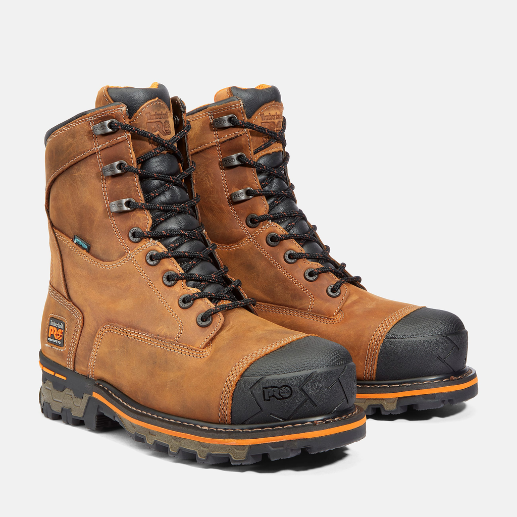 Mens Boondock 8" Composite Toe Waterproof Work Boot - Image 4
