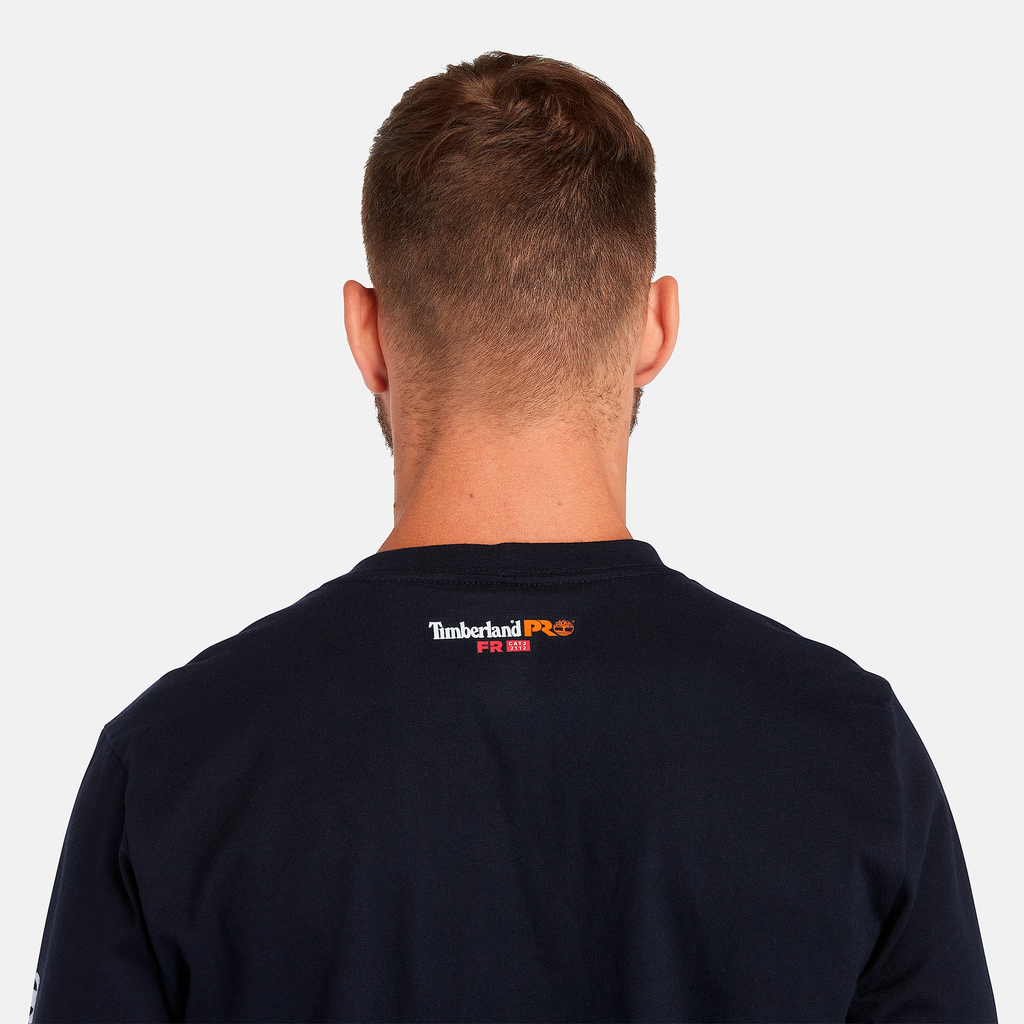 Mens Timberland PRO? Cotton Core Flame-Resistant Long-Sleeve T-Shirt - Image 4
