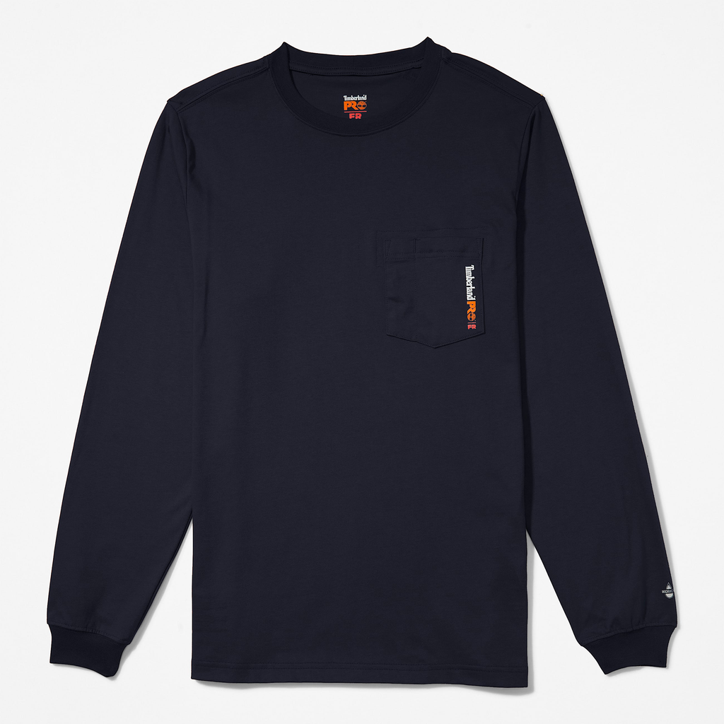 Mens Timberland PRO? Cotton Core Flame-Resistant Long-Sleeve T-Shirt - Image 5