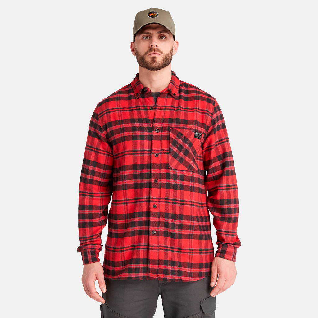 Mens Timberland PRO? Woodfort Midweight Flannel Shirt
