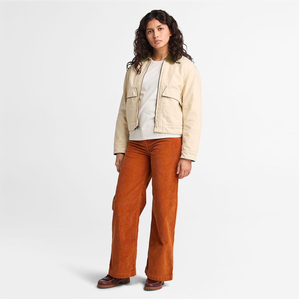 Womens Corduroy Wide-Leg Pant
