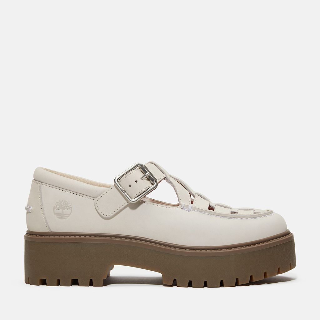 Womens Stone Street Platform Buckle Shoe