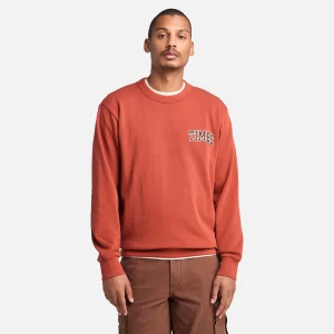 Mens Front Timbs Graphic Crew Neck Sweatshirt