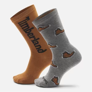 2-Pack Timberland? All Over Print Crew Sock