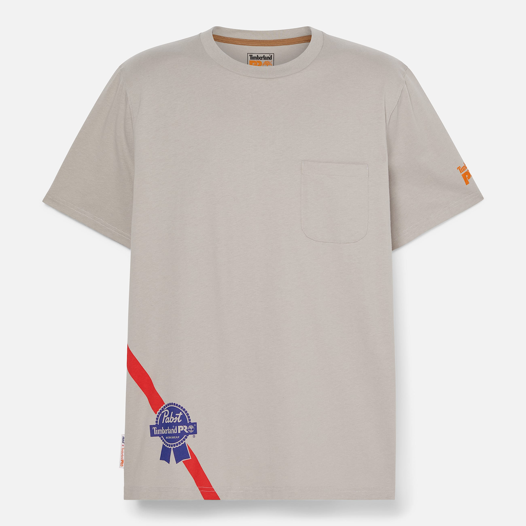 Mens Timberland PRO? and Pabst Blue Ribbon Short Sleeve T-Shirt - Image 3