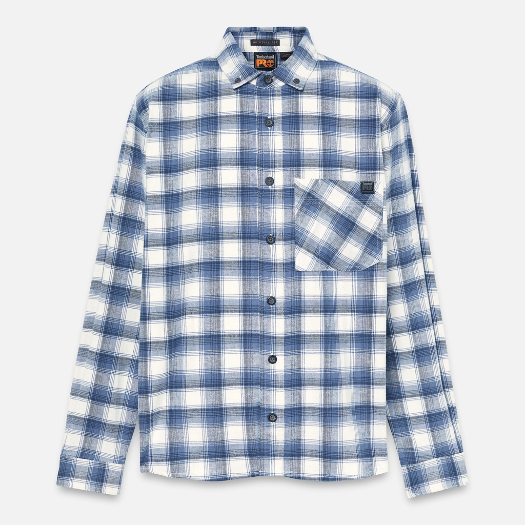 Mens Timberland PRO? Woodfort Lightweight Flannel Flex Shirt - Image 7