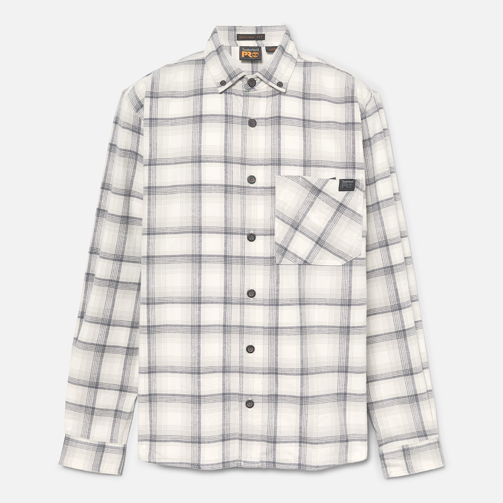 Mens Timberland PRO? Woodfort Lightweight Flannel Flex Shirt - Image 5