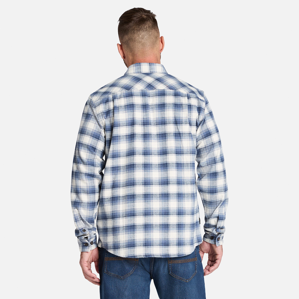 Mens Timberland PRO? Woodfort Lightweight Flannel Flex Shirt - Image 6