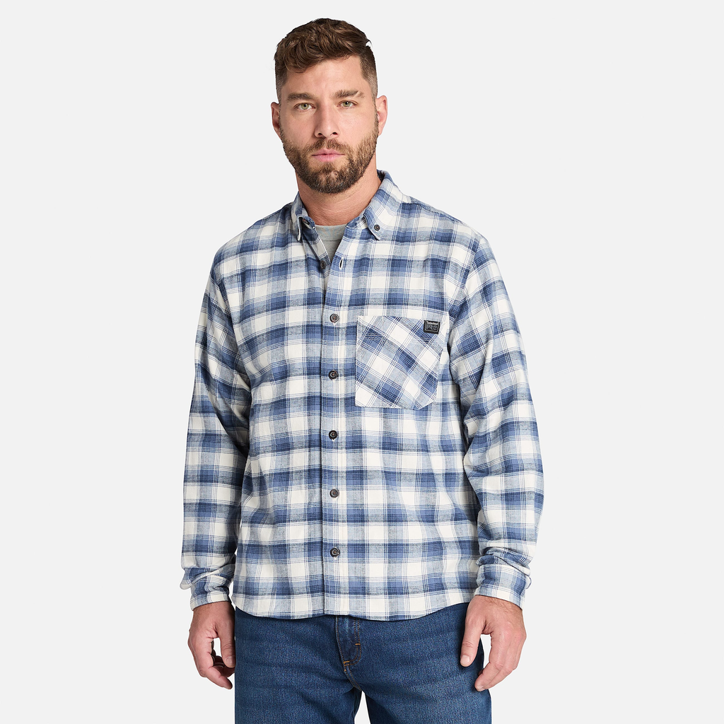 Mens Timberland PRO? Woodfort Lightweight Flannel Flex Shirt