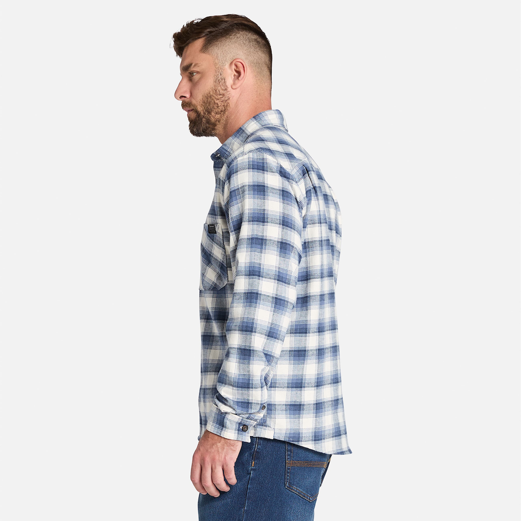 Mens Timberland PRO? Woodfort Lightweight Flannel Flex Shirt - Image 5