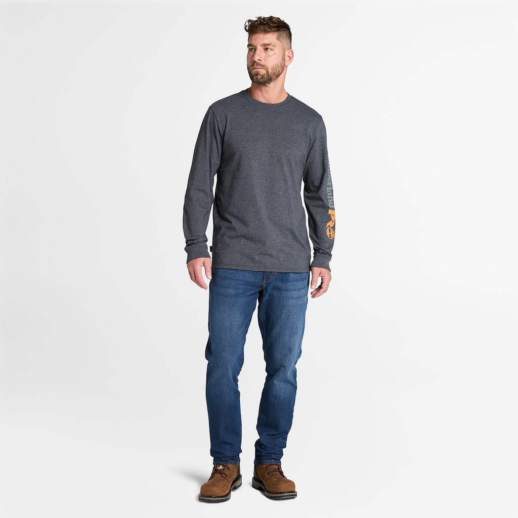 Mens Timberland PRO? Core Logo Long-Sleeve T-Shirt - Image 2
