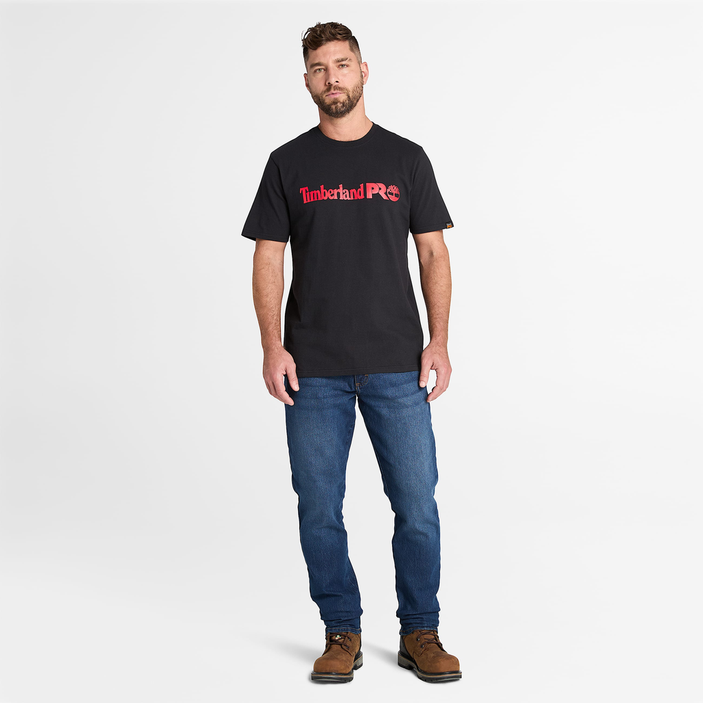 Mens Timberland PRO? Core Linear Logo T-Shirt - Image 2