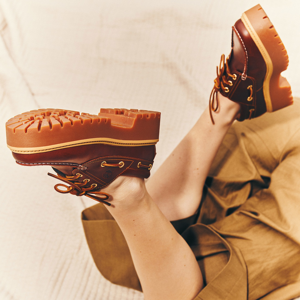 Womens Stone Street Platform Boat Shoe - Image 2