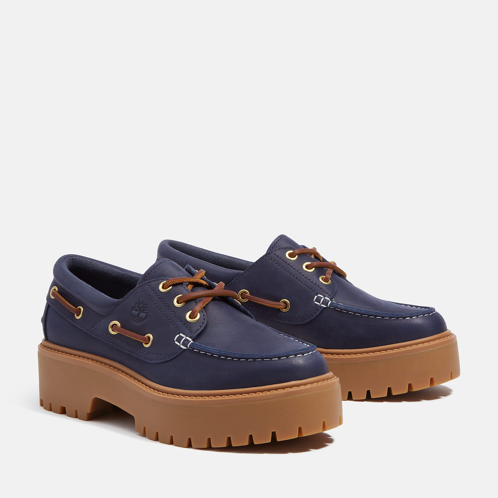 Womens Stone Street Platform Boat Shoe - Image 3