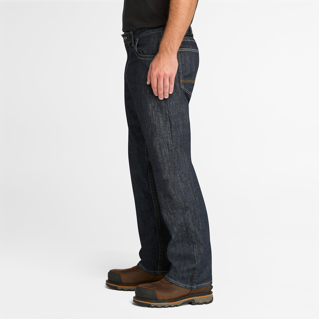 Mens Timberland PRO? Grit-N-Grind Flame-Resistant Flex Denim Work Jeans - Image 6