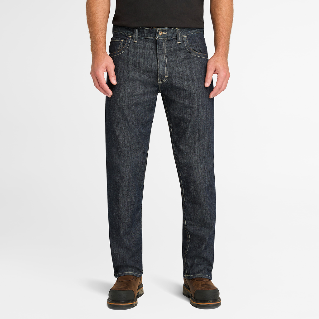 Mens Timberland PRO? Grit-N-Grind Flame-Resistant Flex Denim Work Jeans