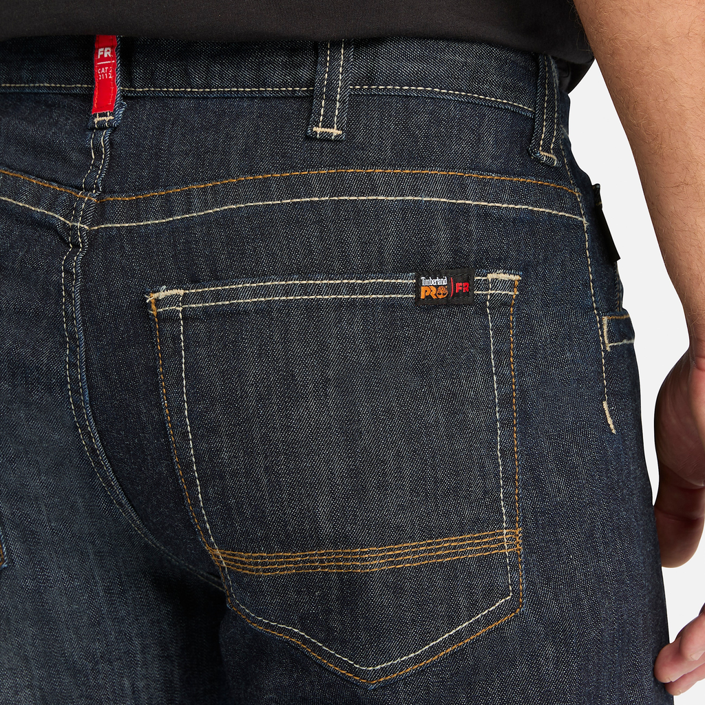 Mens Timberland PRO? Grit-N-Grind Flame-Resistant Flex Denim Work Jeans - Image 3