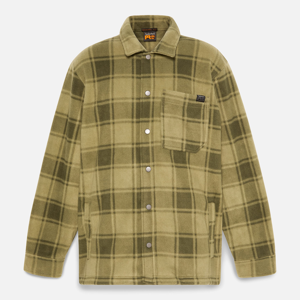 Mens Timberland PRO? Gritman Check Heavyweight Fleece Shirt - Image 5