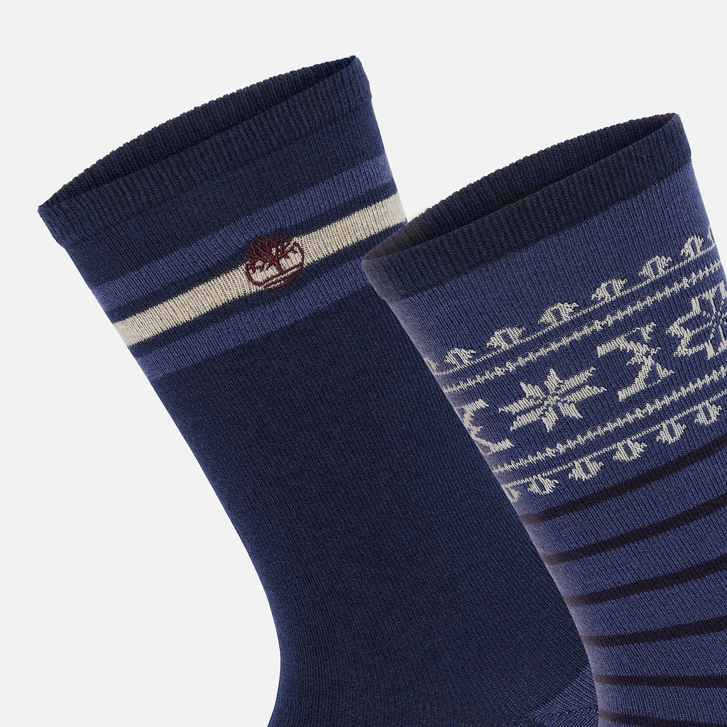 Mens Timberland? 2-Pack Fair Isle Crew Sock - Image 3