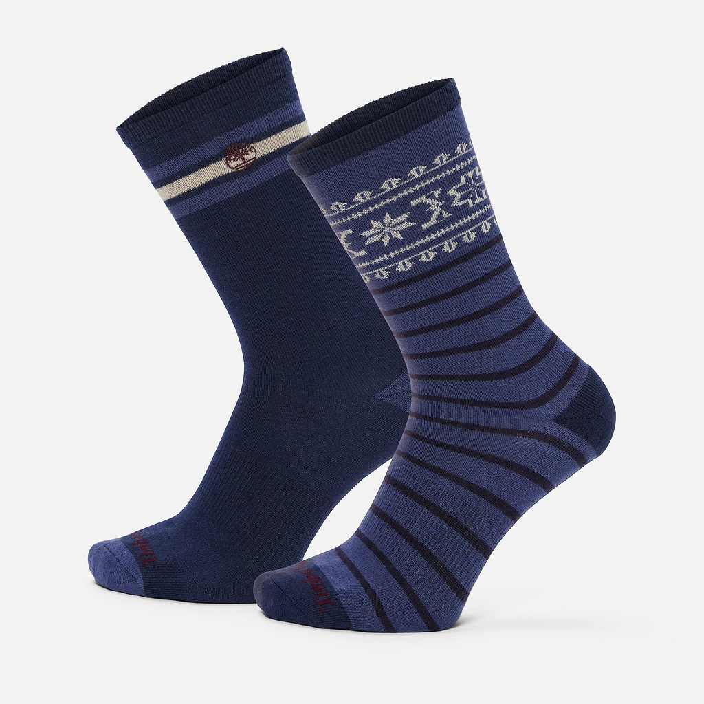 Mens Timberland? 2-Pack Fair Isle Crew Sock