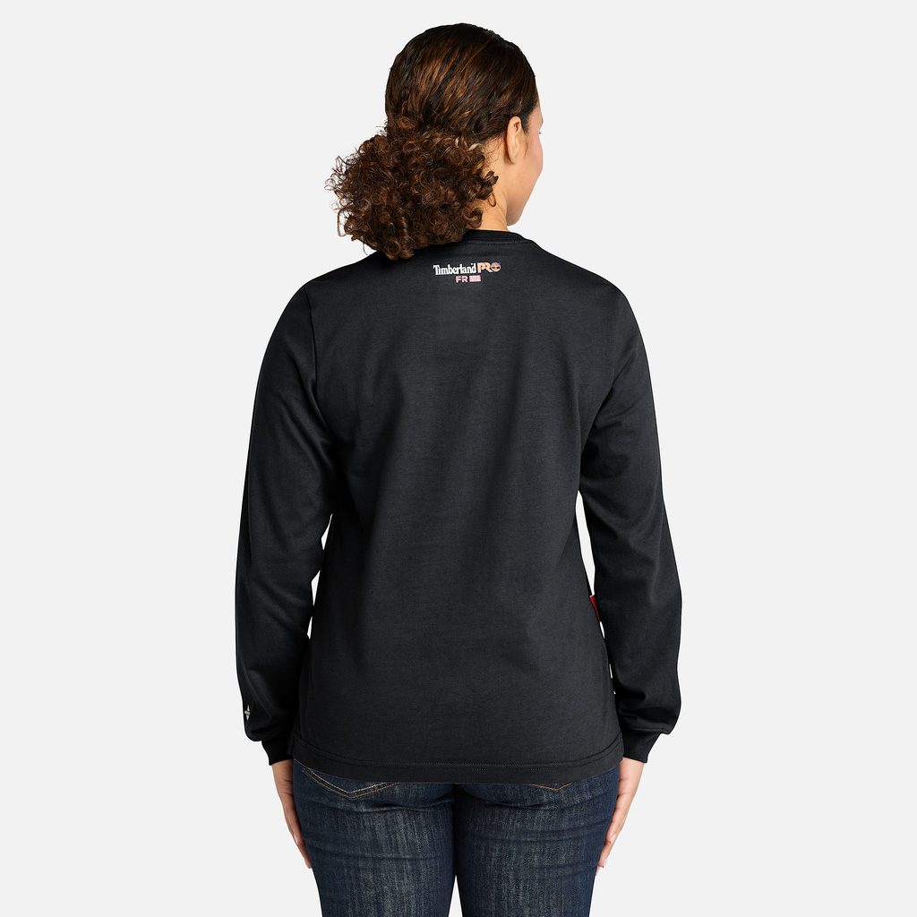 Womens Timberland PRO? Cotton Core Flame-Resistant Long-Sleeve T-Shirt - Image 5