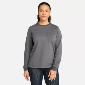 Womens Timberland PRO? Cotton Core Flame-Resistant Long-Sleeve T-Shirt