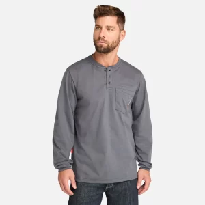 Mens Timberland PRO? Cotton Core Flame-Resistant Long-Sleeve Henley