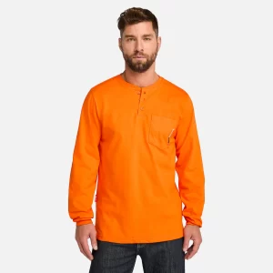 Mens Timberland PRO? Cotton Core Flame-Resistant Long-Sleeve Henley