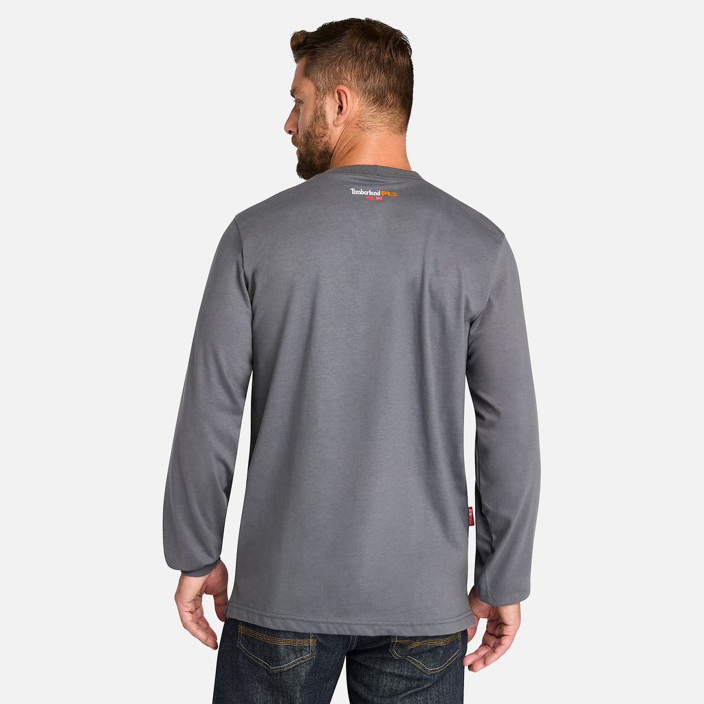Mens Timberland PRO? Cotton Core Flame-Resistant Long-Sleeve T-Shirt - Image 7