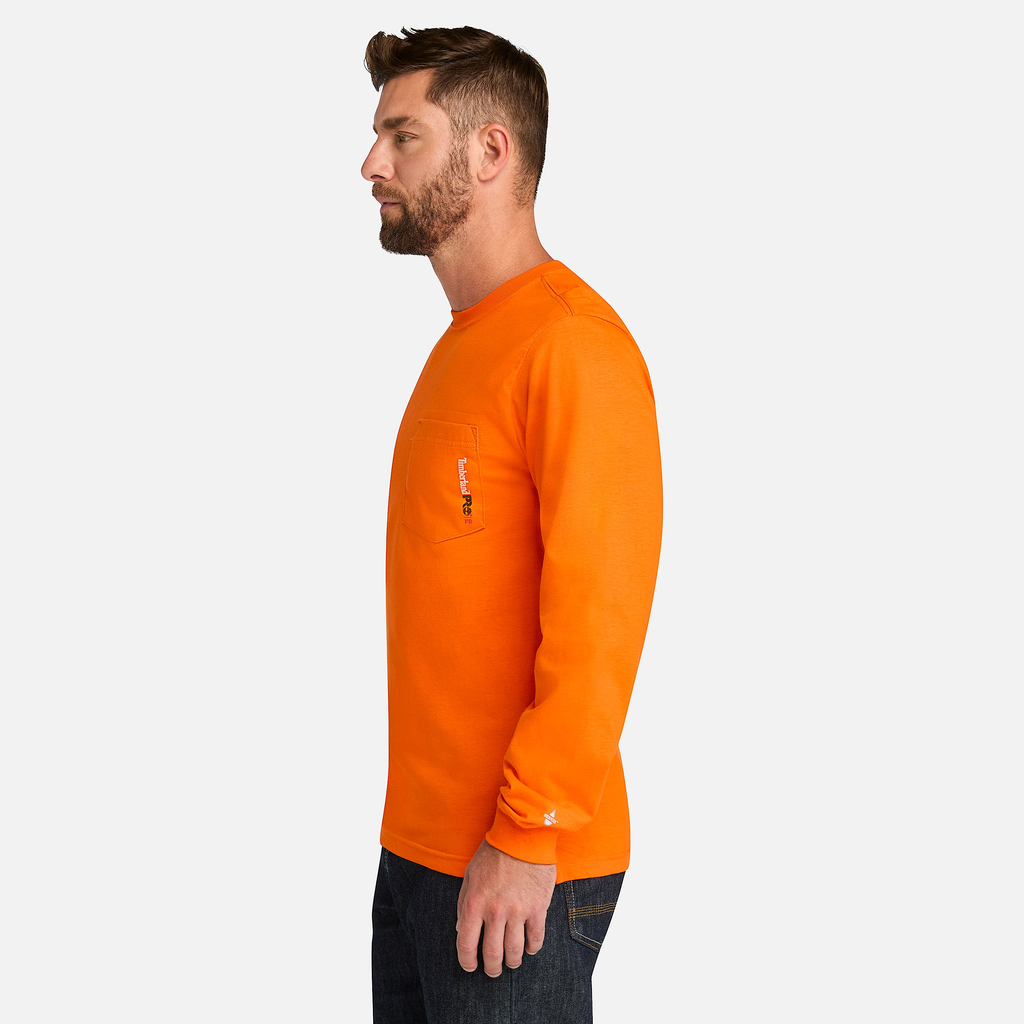 Mens Timberland PRO? Cotton Core Flame-Resistant Long-Sleeve T-Shirt - Image 4