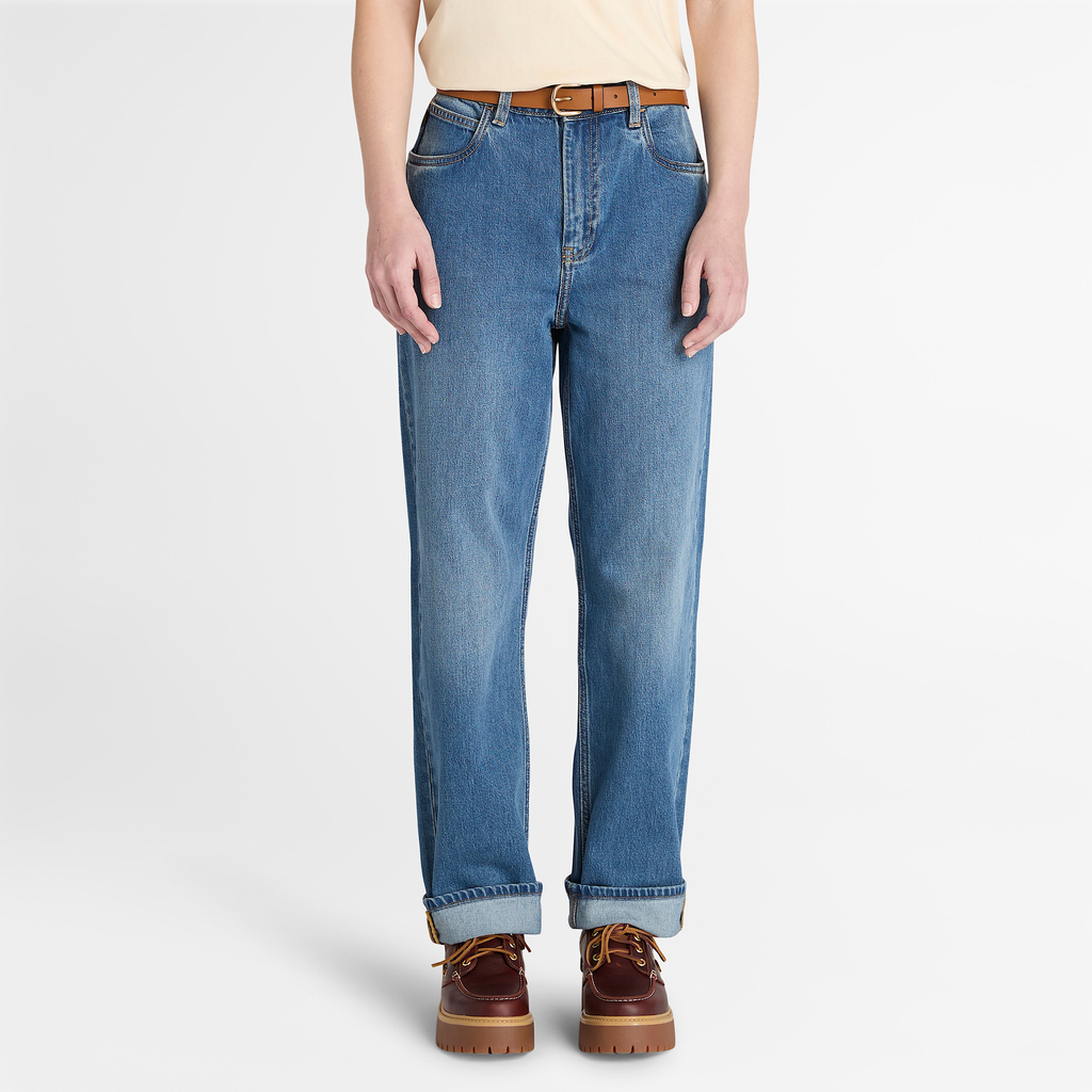 Womens Denim Straight Pant