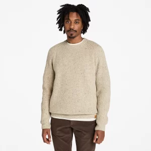Mens Chunky Yarn Crewneck Sweater