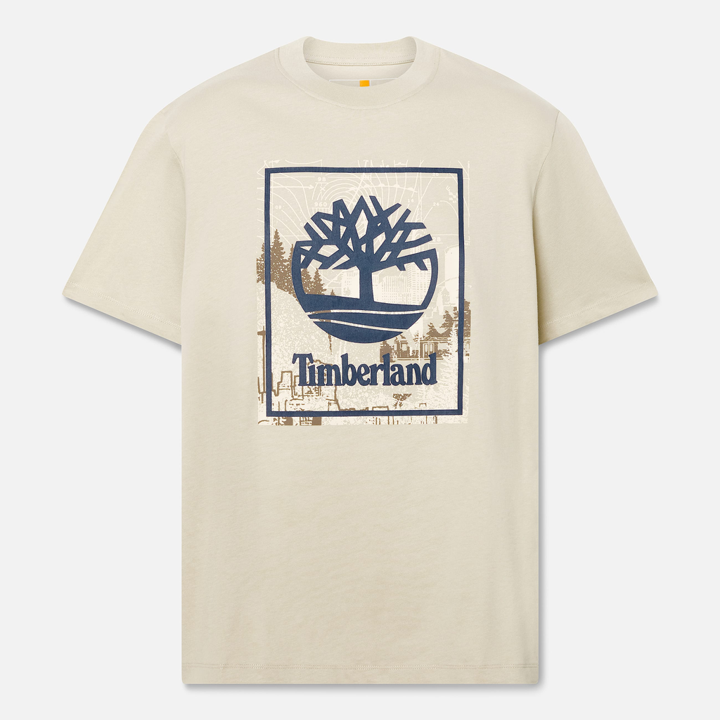 Mens Front Seasonal Stack Logo Graphic T-Shirt - Image 3